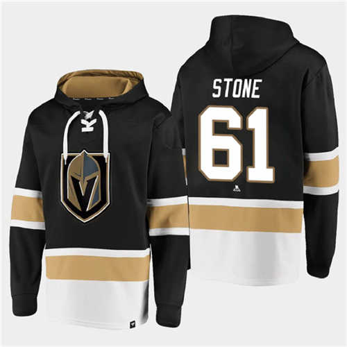 Vegas Golden Knights #61 Mark Stone Black All Stitched Sweatshirt Hoodie